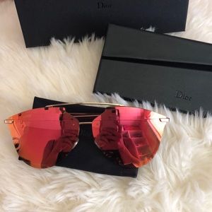Authentic Dior Sunglasses Pink and gold